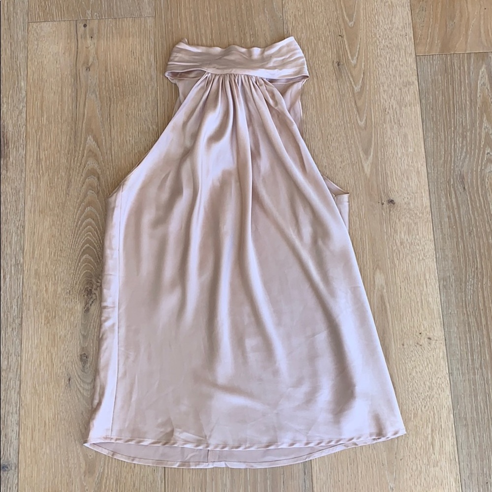 Light pink silk top